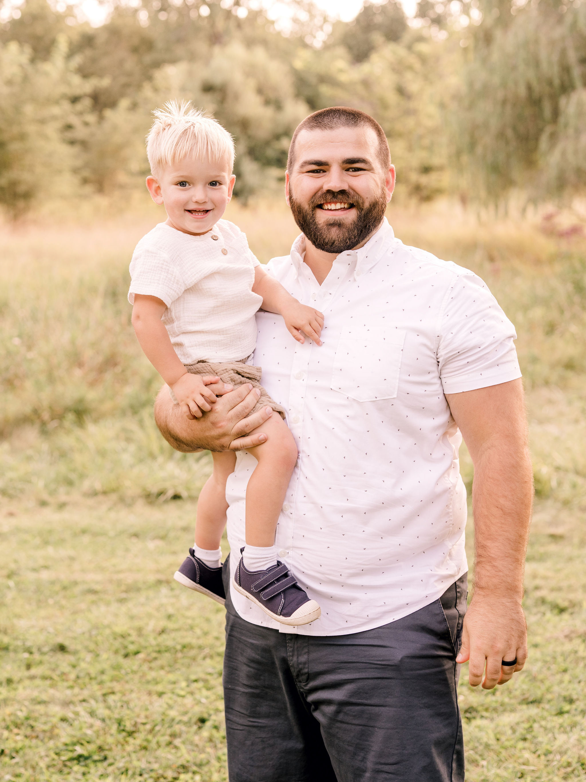 Father and son portrait in Adrian MI